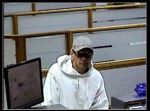RCMP say this surveillance photo was taken during a bank robbery in Penticton Aug. 9.