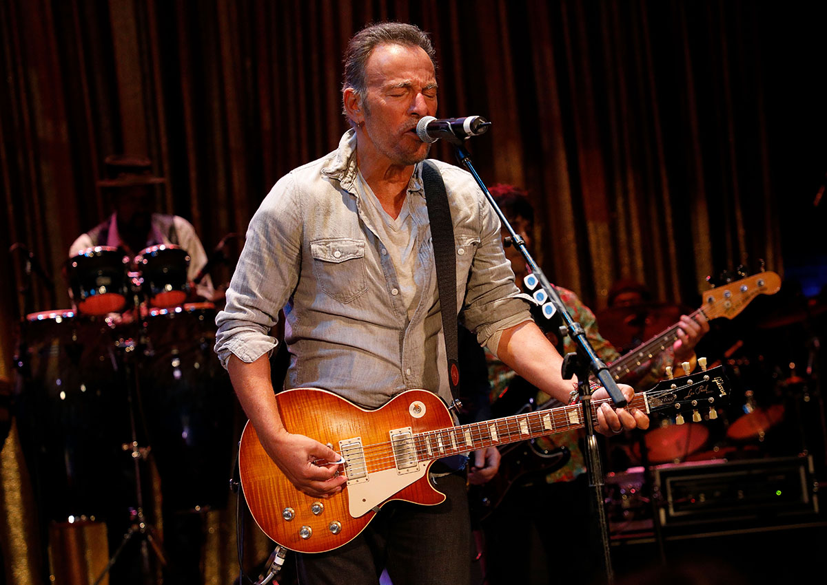 Bruce Springsteen performs during the Asbury Park Music & Film Festival at the Paramount Theatre on April 21, 2017 in Asbury Park, New Jersey.  