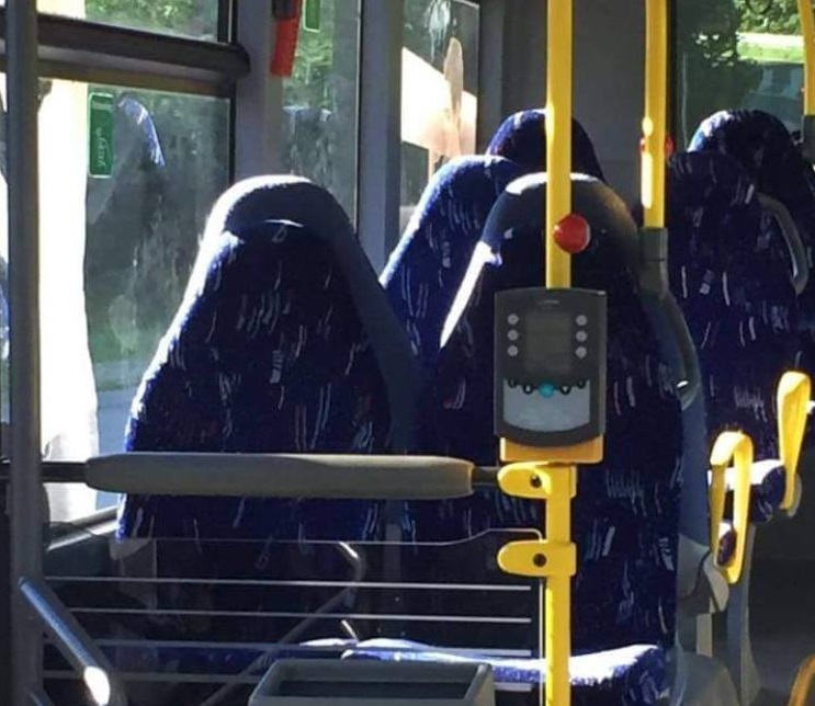 Do you see bus seats or something else? .
