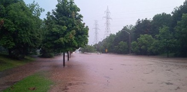 A record 191 mm of rain in just eight hours flooded more than 3,000 homes in Burlington on August 4, 2014.