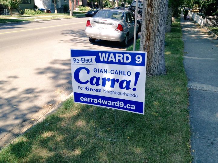 Calgary election signs