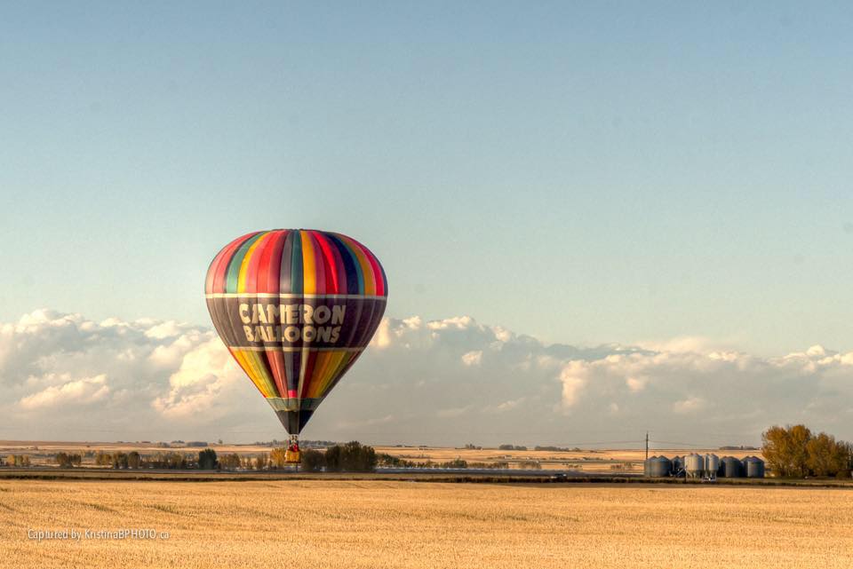 Del Michaud's hot air balloon is seen in this undated photo.