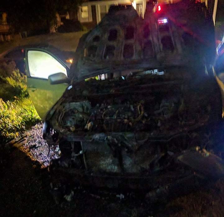 A car owned by the president of a Quebec City mosque, where six men were shot dead, was set on fire.