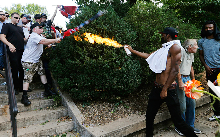 PHOTOS: White Nationalists Clash With Anti-racism Activists Following ...