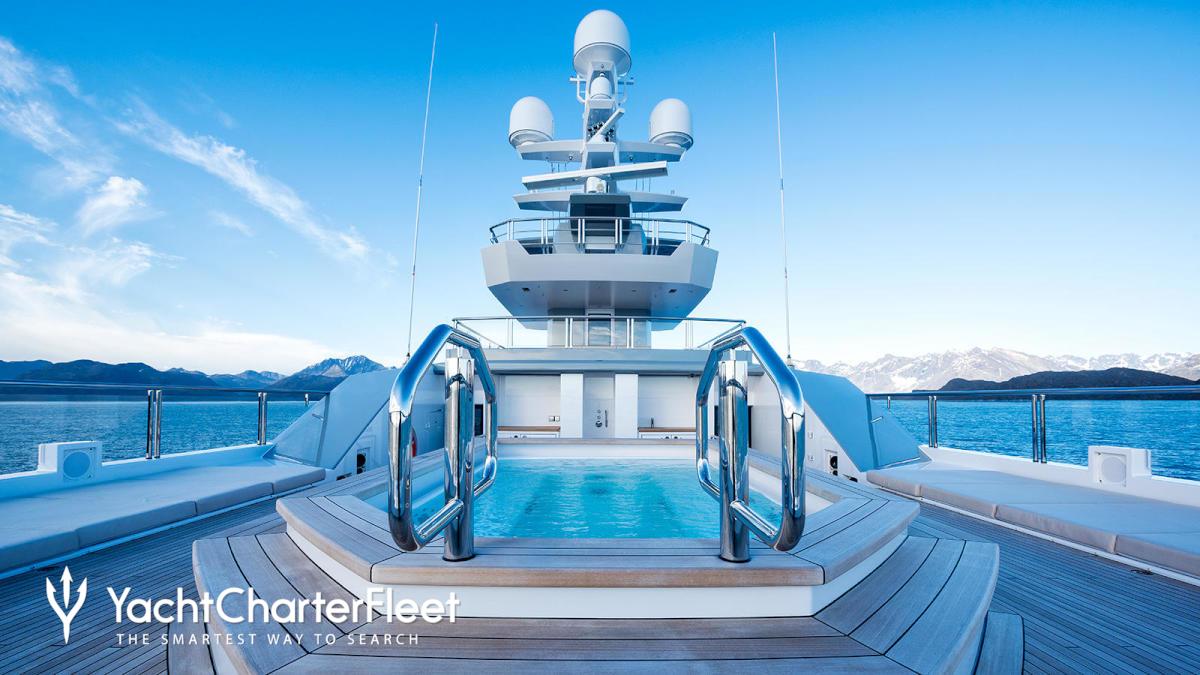 The “Cloudbreak,” a luxury yacht that was docked in Victoria on Aug. 29, 2017.