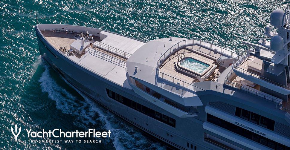 The “Cloudbreak,” a luxury yacht that was docked in Victoria on Aug. 29, 2017.