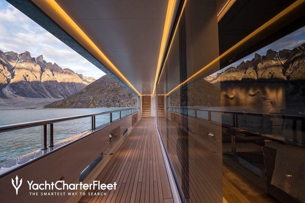 The “Cloudbreak,” a luxury yacht that was docked in Victoria on Aug. 29, 2017.