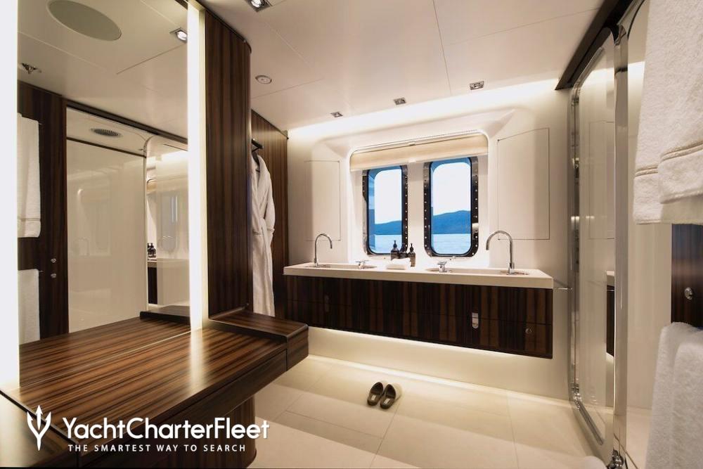 The “Cloudbreak,” a luxury yacht that was docked in Victoria on Aug. 29, 2017.