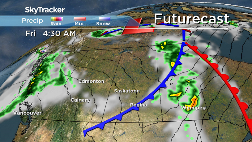 Cold front slides through Friday, dropping temperatures back.