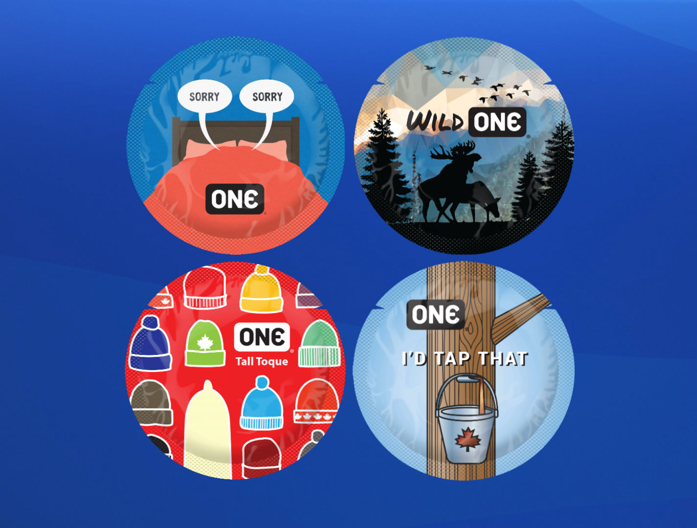 ONE Condoms Canada 150 wrappers hope to stimulate conversation on