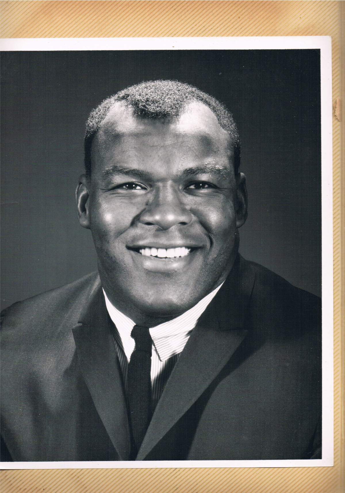 A younger Cookie Gilchrist is pictured in a photo courtesy of his family. He was one of eight former CFL players included in a study on the link between CTE and football.