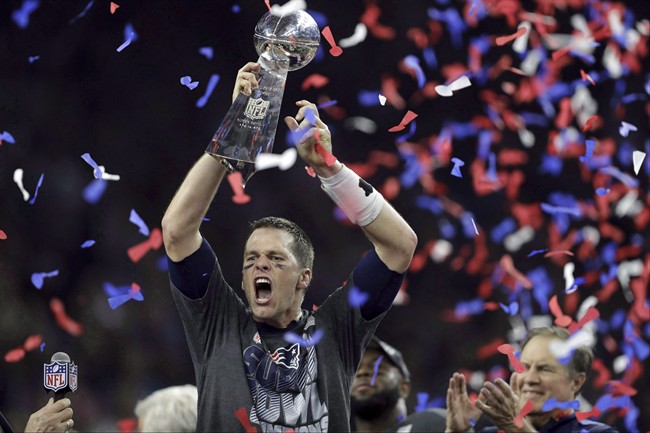 New England Patriots QB Tom Brady will attempt to raise the Vince Lombardi Trophy for a record sixth time at Super Bowl LII on Sunday, Feb. 4, 2018.