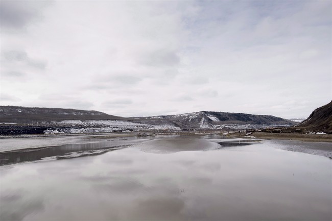 The Site C Dam location is seen along the Peace River in Fort St. John, B.C., Tuesday, April 18, 2017.