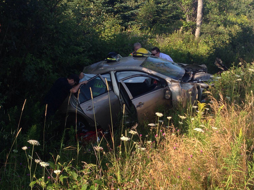 A single vehicle collision temporarily shutdown Highway 7 in Cole Harbour, N.S. 