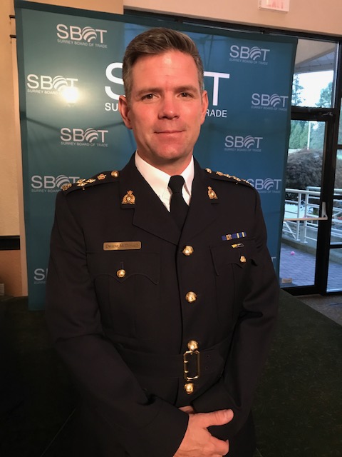 Assistant Commissioner Dwayne McDonald, officer in charge of the Surrey RCMP.