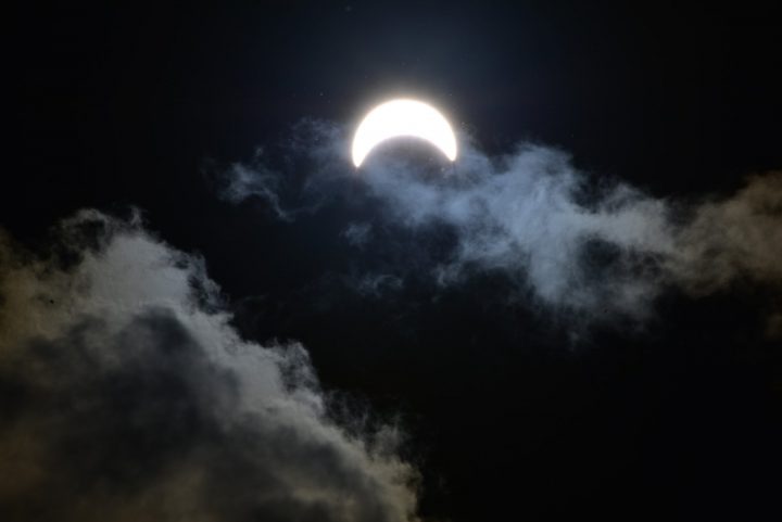 Here is the Solar Eclipse from the northwest part of Regina, Saskatchewan