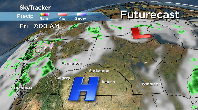 High pressure brings back the sunshine on Friday.
