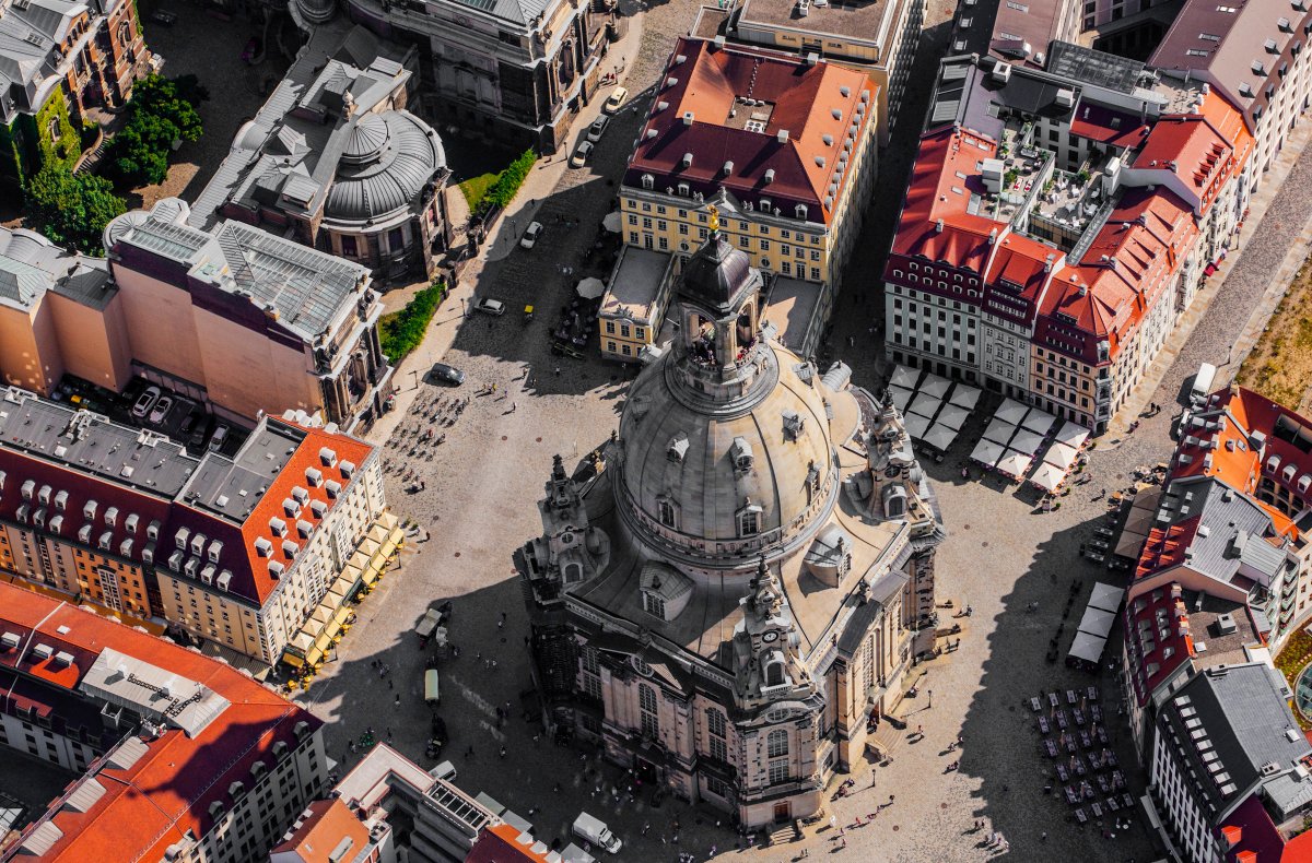 Downtown Dresden, Germany.