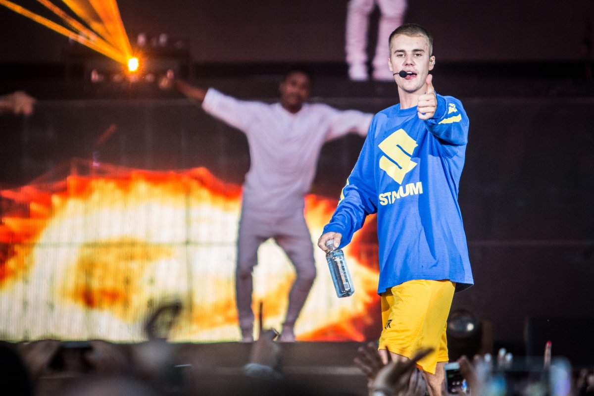 Canadian singer Justin Bieber performs at Idays Festival at Monza Park. Monza, June 18th 2017.