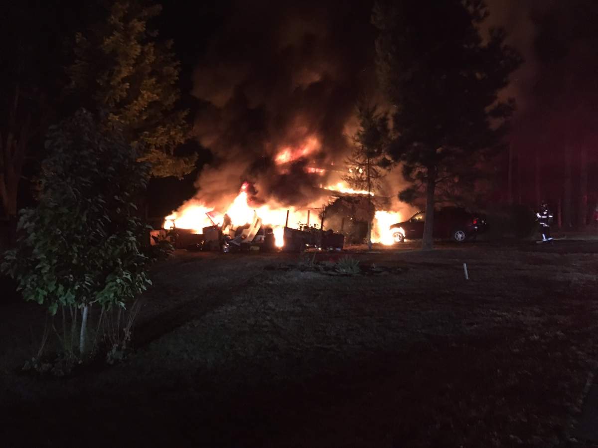 When fire crews arrived on scene they found the front of the house fully engulfed.