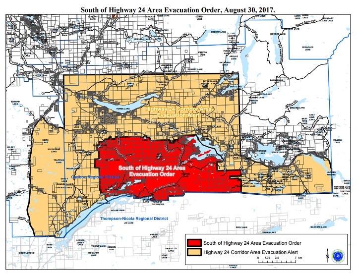 B.C. wildfire: Evacuation order and alert issued as Elephant Hill ...