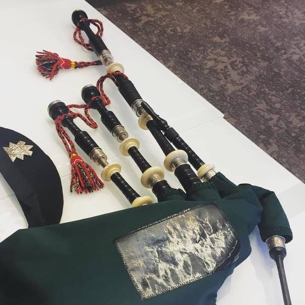 Jeff McCarthy says his' bagpipes were stolen out of his car, Monday, July 31, 2017.