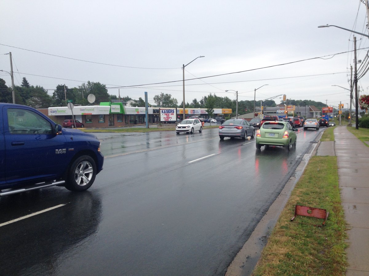 The teens were charged for stunt driving on Sackville Drive.