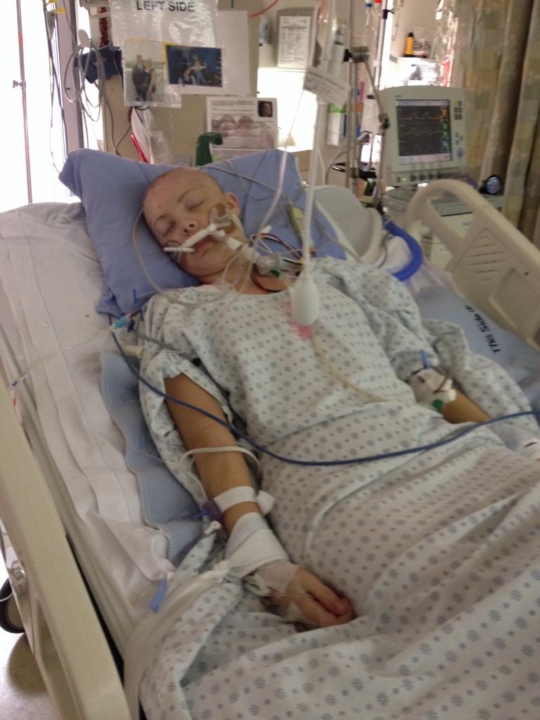 Lana Kisslinger in the University of Alberta Hospital in July, 2014.