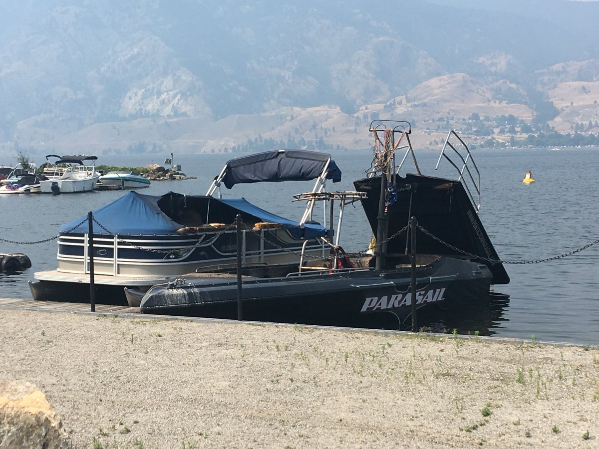 Penticton boat explosion sends man to hospital with serious burns - image