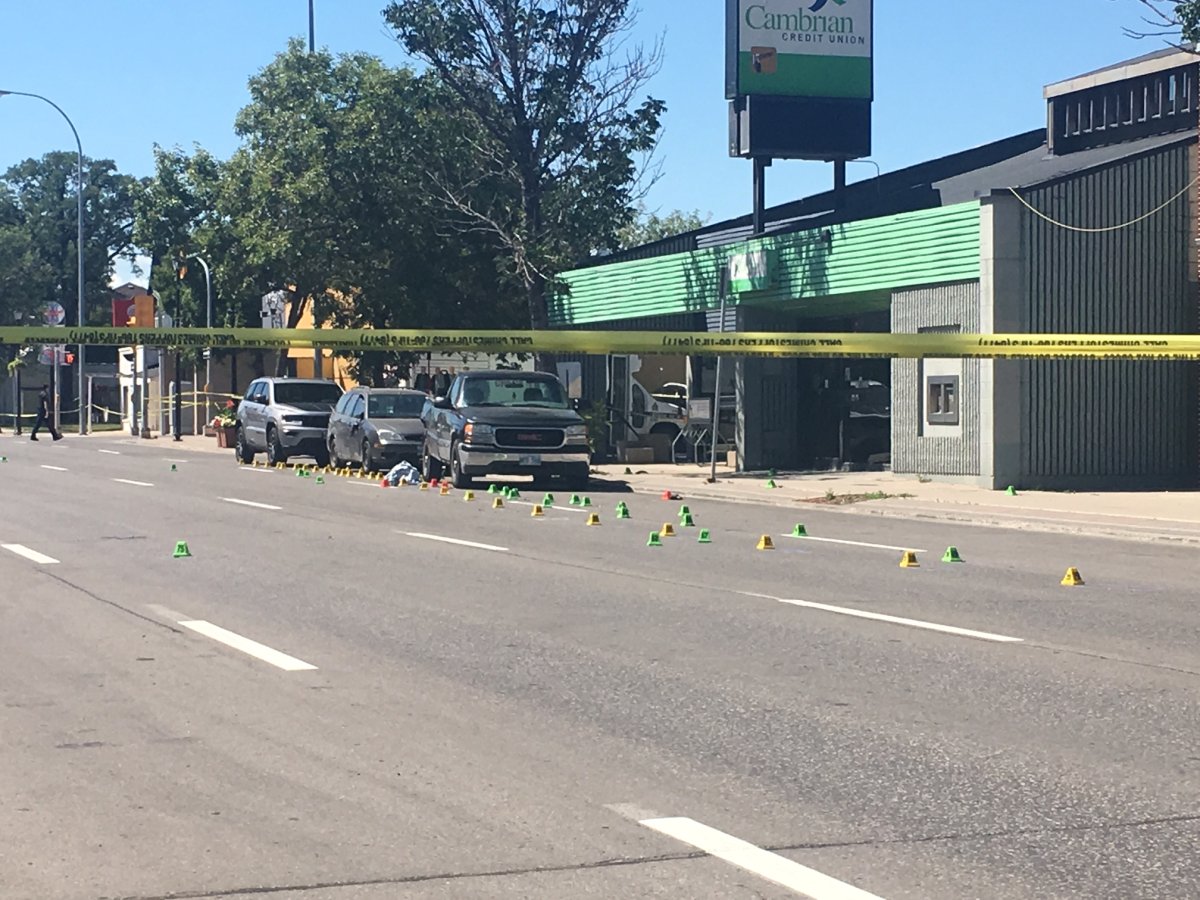The aftermath of a fatal hit and run in Winnipeg's St. Boniface. 