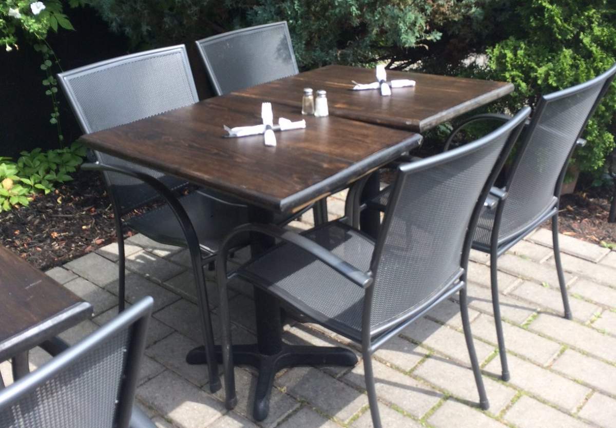 The outdoor furniture from Duke & Devine's in Beaconsfield was stolen, according to owners, Wednesday, Aug. 9, 2017.