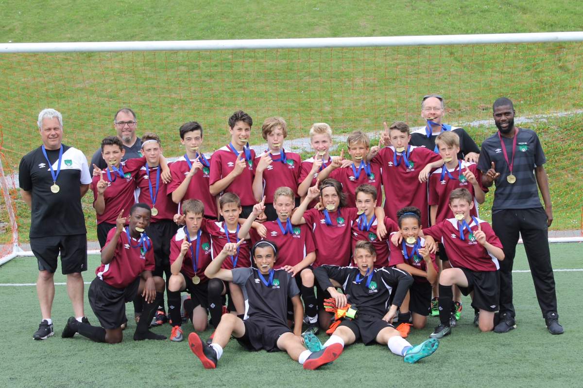 Aaron Roberts and Team NB pose with their medals after the Atlantic Championships in July in Corner