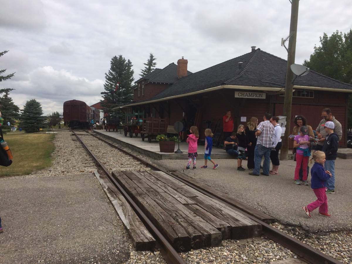 Railway cars that have long been a mystery to those who drive Highway 2 south of Calgary are being transformed into a museum.