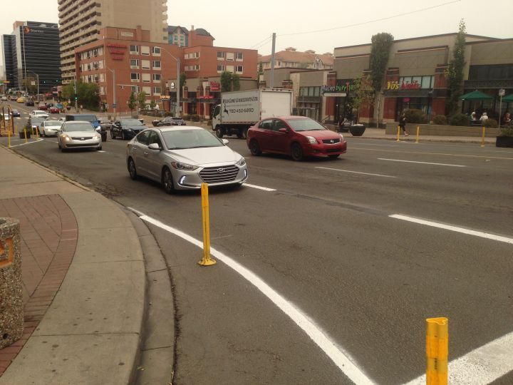 The eastbound right-turn lane from Jasper Avenue onto 109 Street south was reopened to traffic on Wednesday, Aug. 30, 2017.