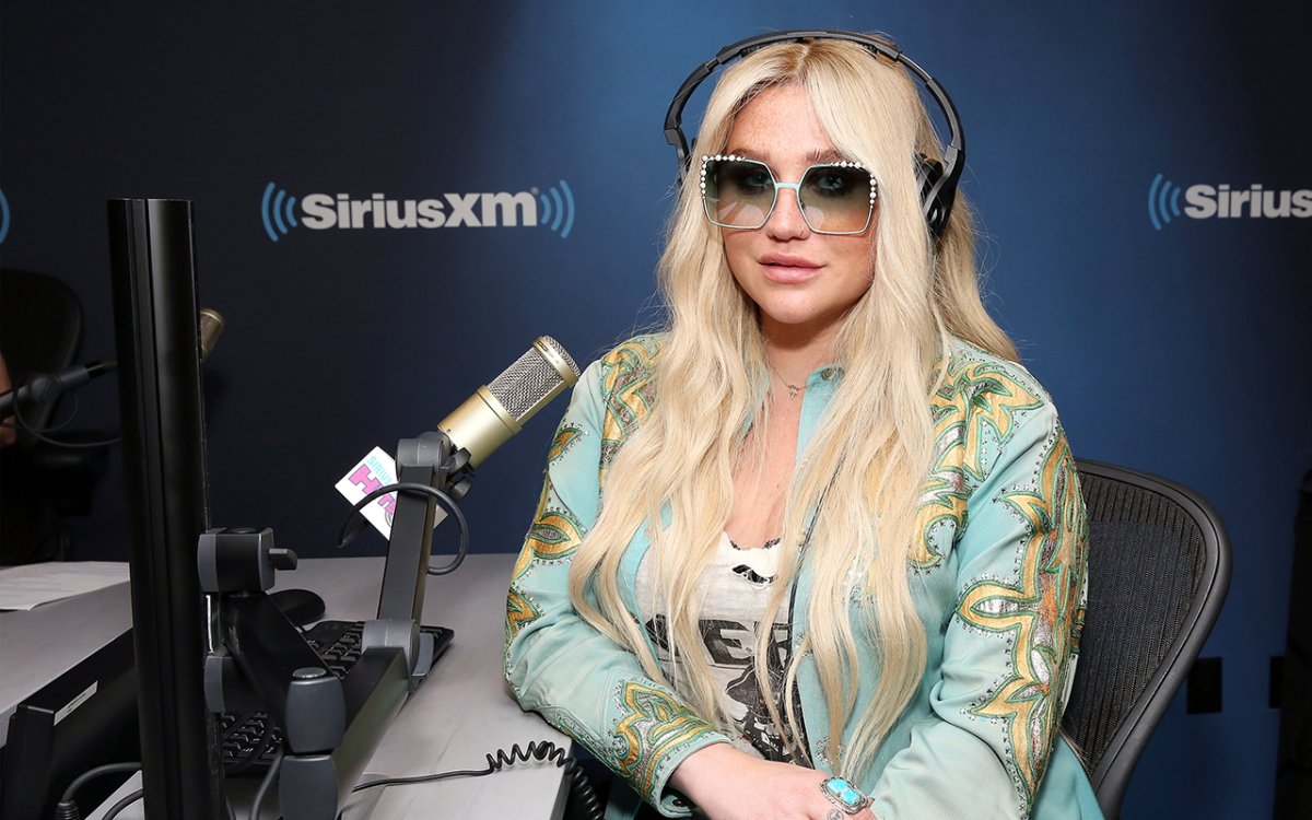 Kesha visits SiriusXM Studios on July 18, 2017 in New York City. 