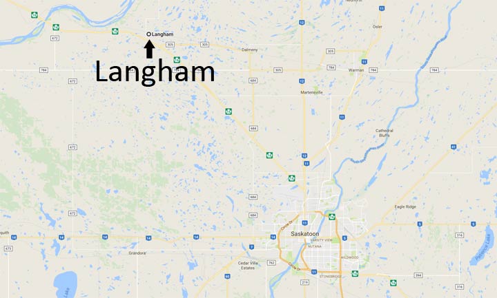 A man and a woman are dead after a fatal two-vehicle collision near Langham.