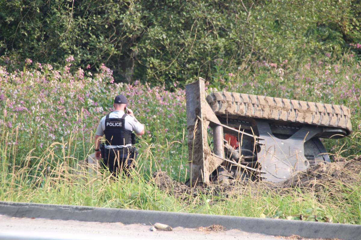 Photo from the scene of an industrial accident that claimed the life of a woman in her 30s on Aug. 10, 2017.