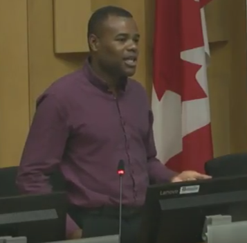 Ward 3 Councillor Mo Salih got emotional as he spoke out against racism, hatred, and bigotry.