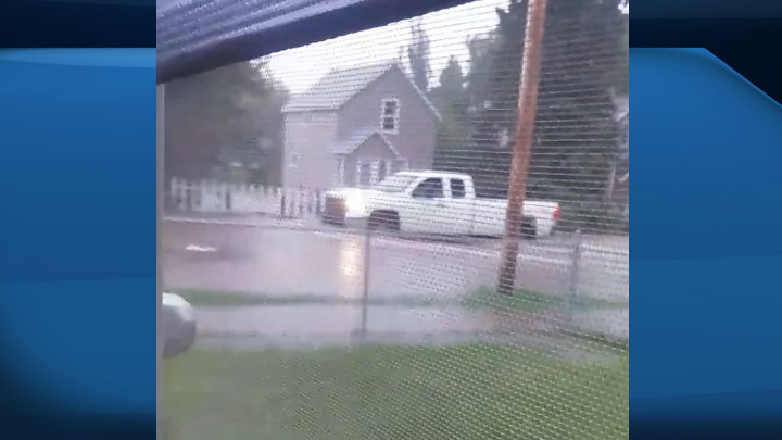 One-in-20 year storm has left streets and basements flooded in North Battleford.