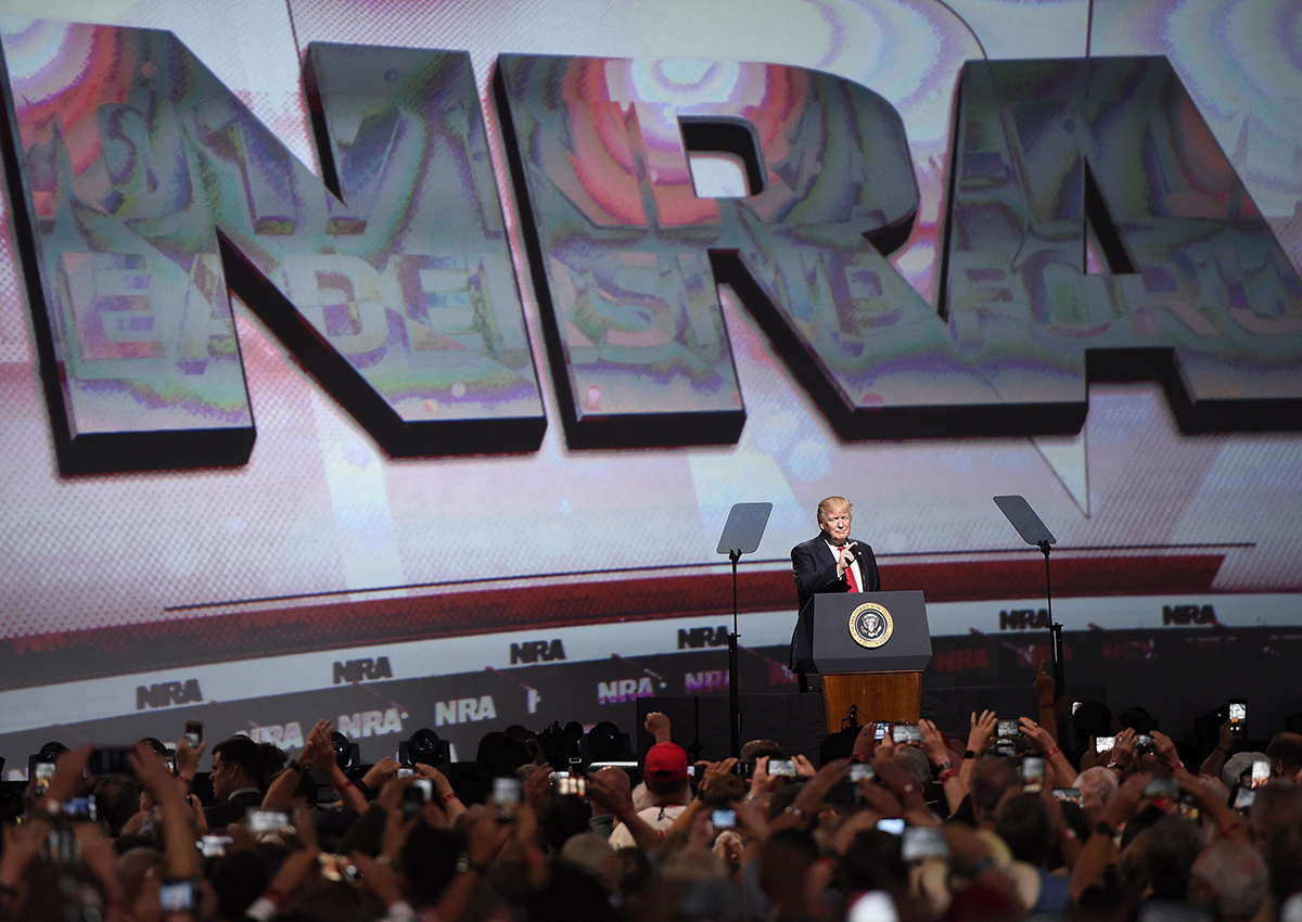 The NRA has taken a page from Dona;d Trump's playbook.
