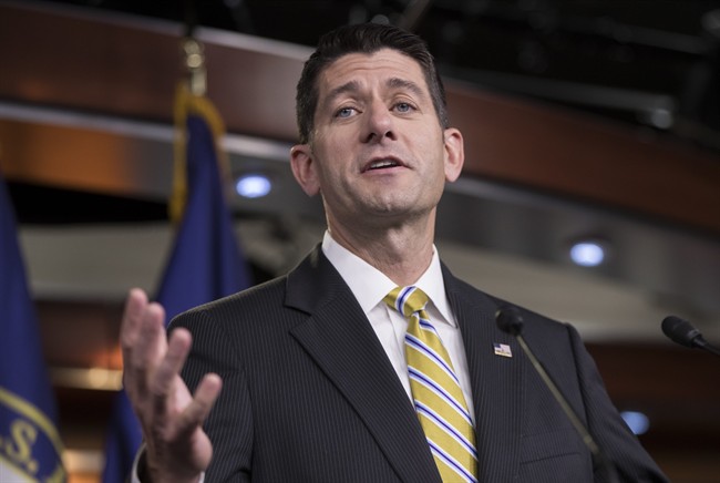 House Speaker Paul Ryan meets with reporters on Capitol Hill in Washington, July 27, 2017.