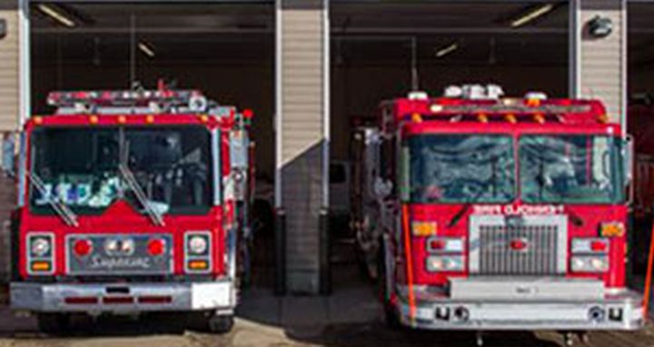 File photo of fire trucks with the Penhold Fire Department.
