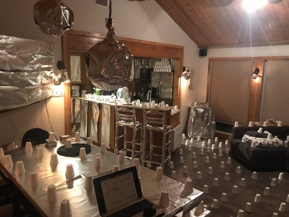 Jonathan Montpetit's friends "redecorated" his home while he was on vacation.