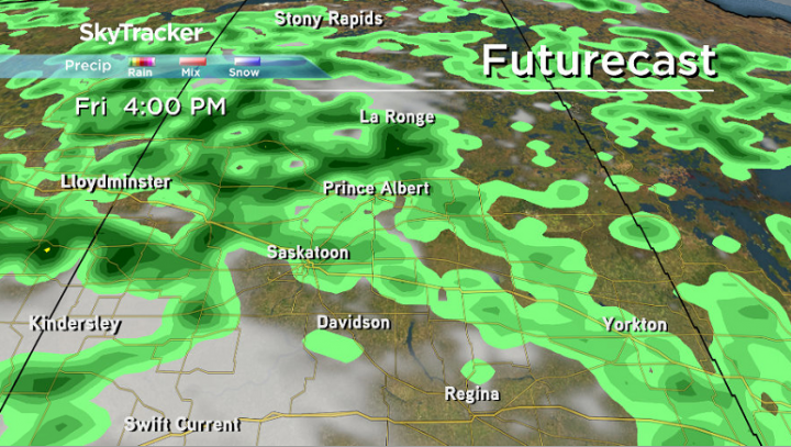 Showers are expected to swing through late Friday into Saturday.