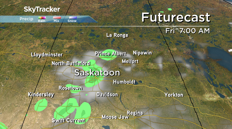 A risk of rain moves back in on Friday as an upper trough swings through.