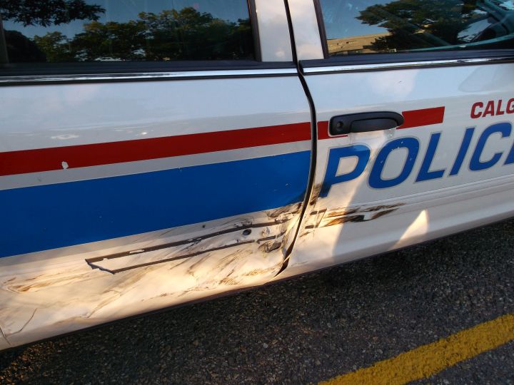 Rammed Calgary police car