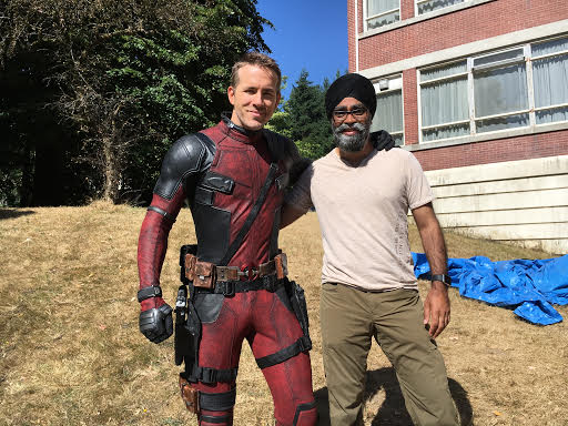 Defence Minister Harjit Sajjan visits ‘Deadpool 2’ set, gets pic with Ryan Reynolds - image