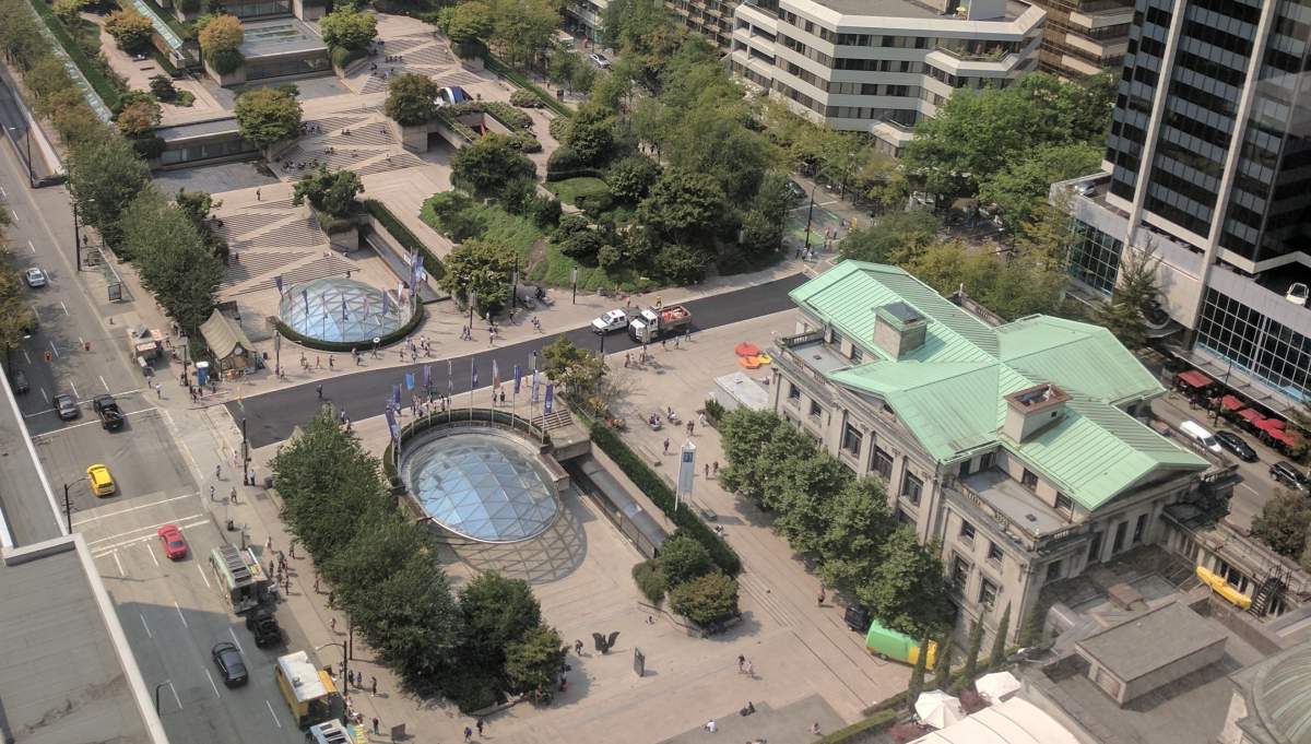 Robson Plaza. Credit: Simon Little / CKNW