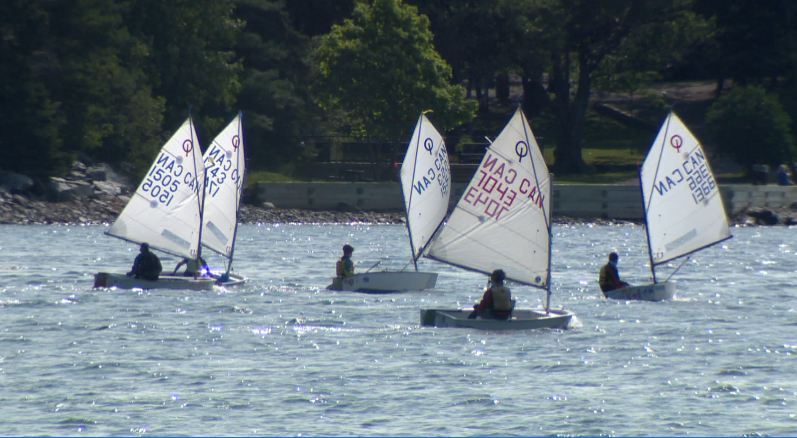 More than 100 young sailors took part in the 2017 Canadian Optimist Championships in Halifax this week. 