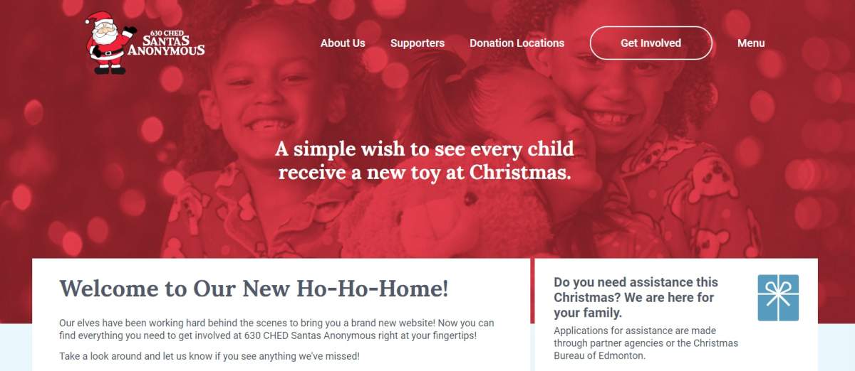 New website for 630 CHED Santas Anonymous aims to better educate the community about the charity - image